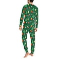 thumbnail image 4 of Renewold Xmas Trees Ball Matching Set Family Pajamas Christmas Sleepwear Polyester Holiday Winter Outfits Long Sleeve Breathable Jogger Sweatshirt for Men Size 5XL, 4 of 5