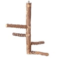 thumbnail image 2 of Bird Perch Stand, Parrot Stand Toy Branch Platform Paw Grinding Parakeets Cockatiels Birds Finches Cage Accessories - Brown, M 10x25cm, 2 of 8