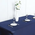 thumbnail image 4 of 8 feet Blue Rectangular Spandex Fitted Elastic Stretchable Tablecloth Table Covers Wedding Party Decorations Dining, 4 of 8
