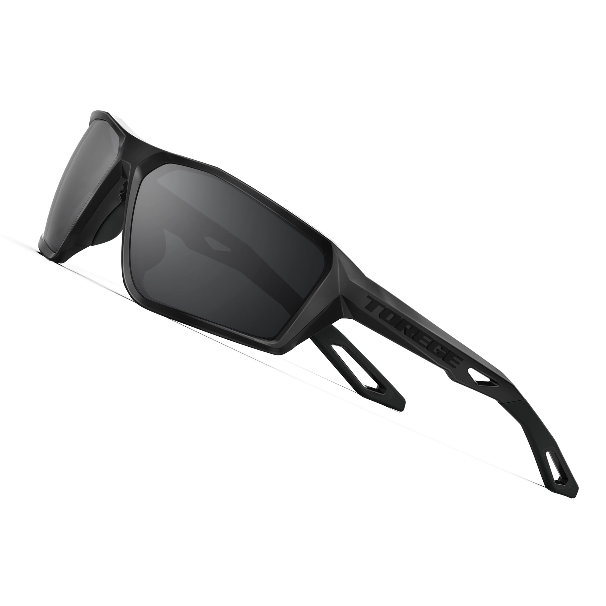TOREGE Sports Polarized Unisex Sunglasses for fishing cycling running golfing Sunglasses Durable Lens