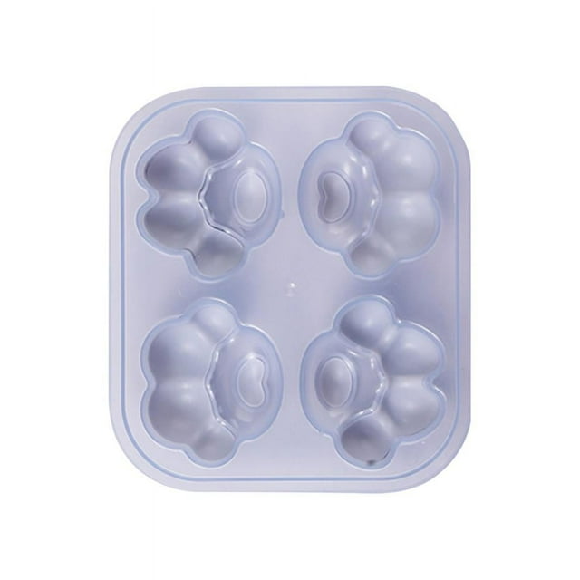 SDNall Moule à Crème Glacée en Forme de Patte Plateau Réutilisable en Silicone pour Crème Glacée