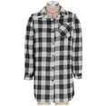 thumbnail image 4 of Women's Plaid Jackets Fall Winter Shirt Button Button Cardigans Casual Long Sleeve Plaid Shacket Outwears with Pocket, 4 of 6