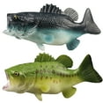 thumbnail image 1 of SHISUYAN 2pcs Bass Fish Model Large Mouth Bass Model Fake Fish Simulated Animal Fish Model, 1 of 7