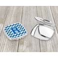 thumbnail image 3 of Letter R Chevron Blue and White Compact Mirror CJ1056-RSCM, 3 of 4
