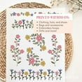 thumbnail image 6 of Water Soluble Flower Embroidery Stencil Craft Paper for Clothing and Accessories, 6 of 8
