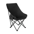 thumbnail image 3 of Silla de pesca de campamento plegable sin deslizamiento con silla de de almacenamiento Negro, 3 of 8