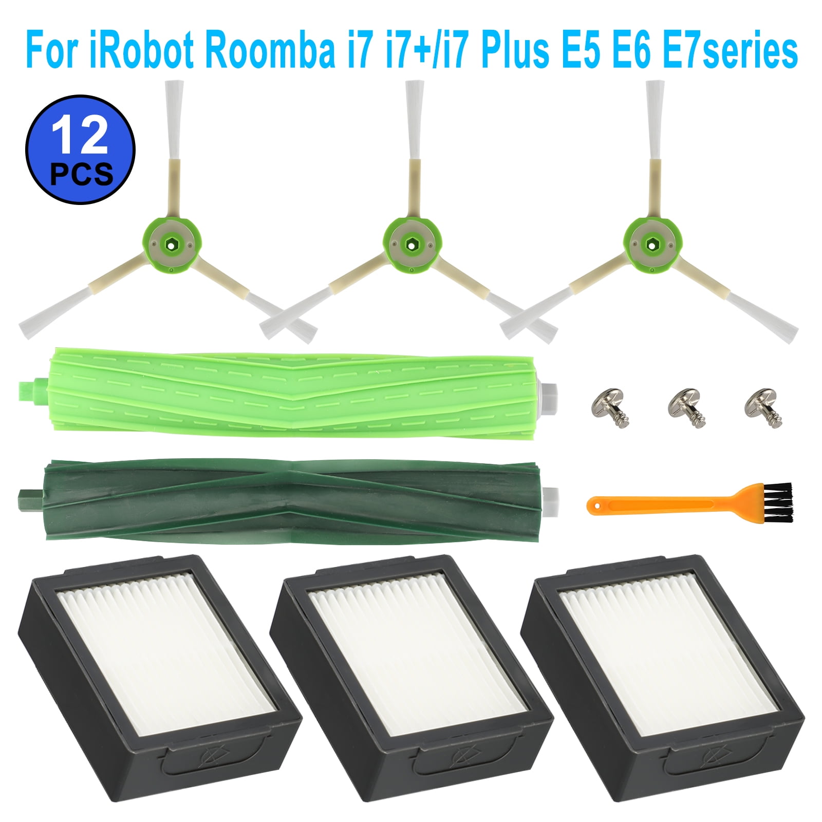 E6 3x Hepa Filter Hygiene-Filter für iRobot Roomba E5 i7 Plus i7+ i7 E7 