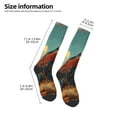 thumbnail image 2 of Naloa Western Desert Cactus Bald Eagle Thigh High Socks Extra Long Stretchy Sock Women Over Knee High Opaque Stocking Daily Wear, 2 of 6