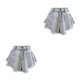 thumbnail image 2 of Jumpingount Pantalones cortos de mezclilla Pantalones vaqueros de verano Pantalones sueltos Mano de obra fina de moda Diseño elegante Poliéster METRO 2Conjunto, 2 of 6