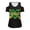Jamaica Heart, variant on POLERO Women's Cut Out Cold Shoulder Tops Music Notes Print Summer Short Sleeve Sexy Shirts Travel Beach Hawaii Tunic Soft Lightweight Casual S