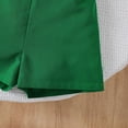 thumbnail image 5 of LYHaoo Girls Outfit Sets Girls Summer Outfits 2 Piece Set Cute Sleeveless Bow Tie Top And Shorts Casual Playwear For Toddler Kids Age 7 12 Sizes 9-10 Years(Green), 5 of 6