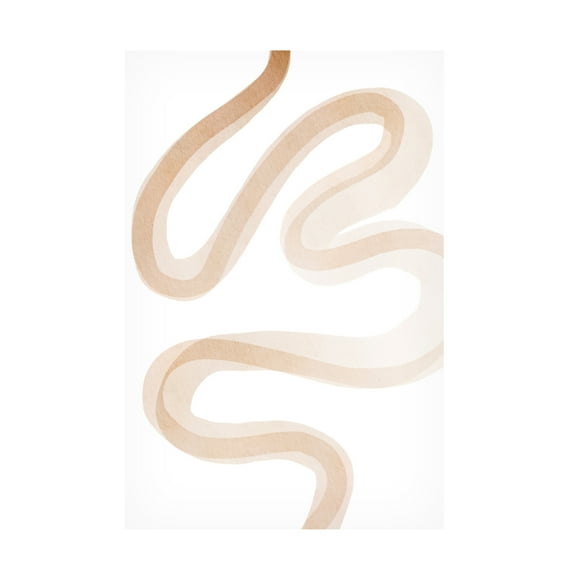 Trademark Fine Art Melloi Art Prints Squiggly Line Art Canvas Wall Art