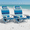 Blue Stripe, variant on SUNSPIRE Aluminum 5-Position Beach Chair Lay Flat for Adult, Backpack Folding Chair with Cooler Bag Cup Phone Holder, Towel Bar Outdoor 2 pack