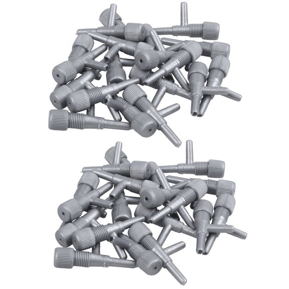 Aquarium Fish Oxygen Air Line Tubing Flow Control Valve 40 Pcs Gray