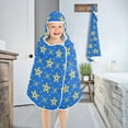 thumbnail image 4 of Toddler Hooded Beach Towel 24x50 Kids Bath Towels Soft Quick Dry for Swim Pool Boys Girls Soccer and Star, 4 of 7