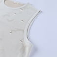 thumbnail image 4 of Men's Knit Ripped Hole Sleeveless Tank Top, Breathable Quick Dry Gym Workout Athletic Vest Khaki, 4 of 8