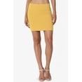 thumbnail image 2 of TheMoogan Women's Basic Stretch Cotton High Waist Double Layer Tube Mini Skirt, 2 of 7