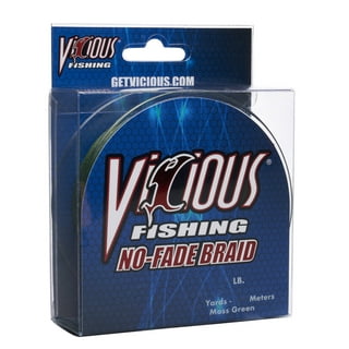 Vicious Fluorocarbon Fishing Line Clear Sizes 4, 6, 8, 10, 12, 15, 17 lb  500 yd
