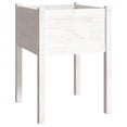 thumbnail image 4 of Jardineras VidaXL, madera de pino maciza blanca, 50 x 50 x 70 cm, 2 unidades, 4 of 8