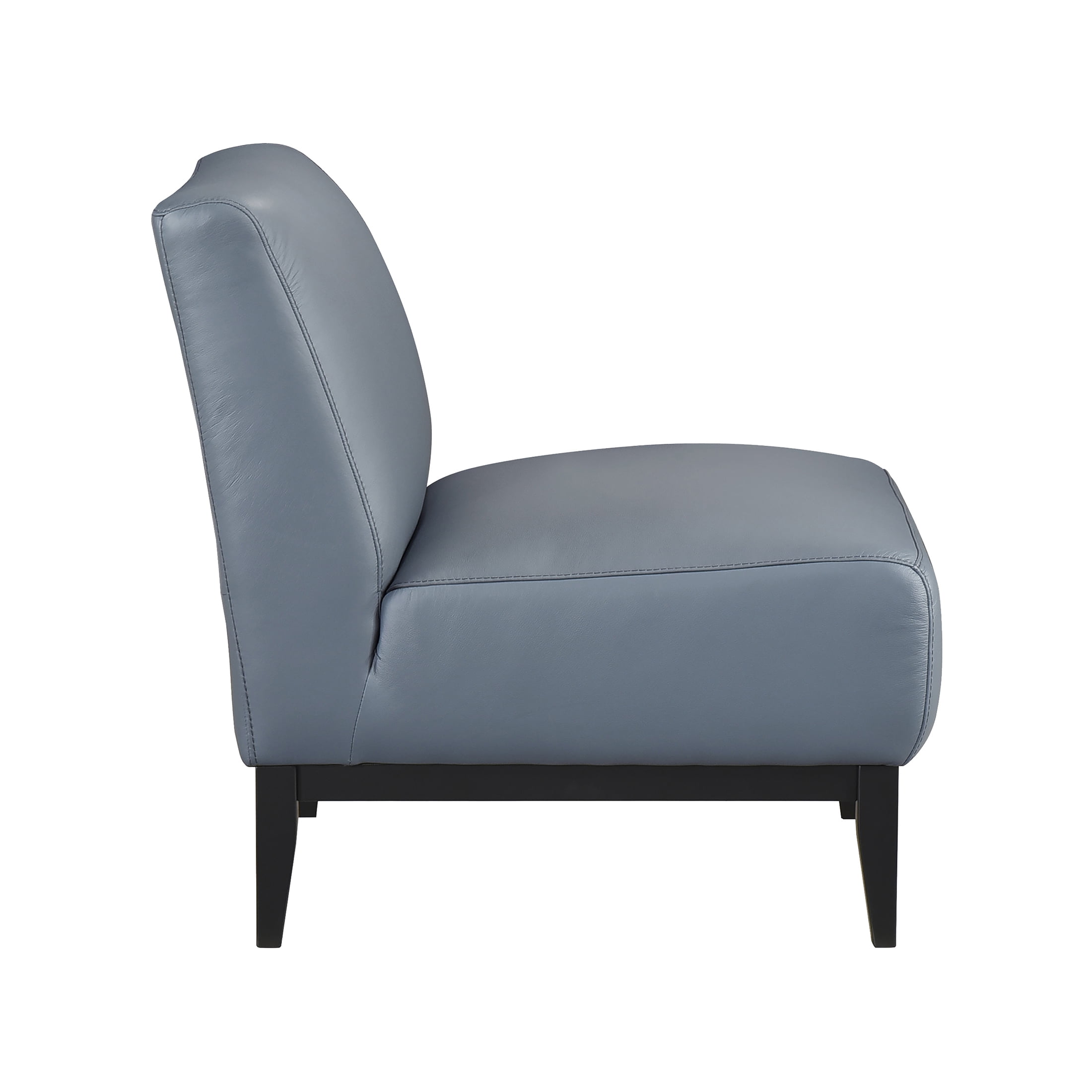 OakvillePark Mossmere Leather Accent Chair, Blue