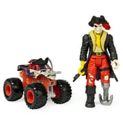 Monster Jam, Official Pirate’s Curse 1:64 Scale Monster Truck and 5-Inch Captain Black Creatures Action Figure Set