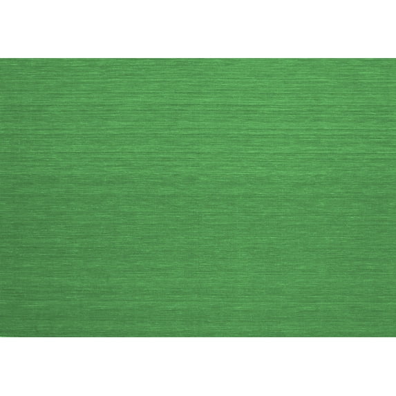 Ahgly Company Indoor Rectangle Abstract Emerald Green Contemporary Area Rugs, 2' x 5'