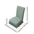 thumbnail image 3 of Universal Stretch Chair Cover, Spandex Slipcover for Dining Chairs with Elastic Skirt, Washable Seat Protector and Backrest Cushion Cover, Furniture Protector, 3 of 6