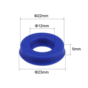 Uxcell USH Type Radial Shaft Oil Seal Nitrile Rubber Black 0.55x0.87x0