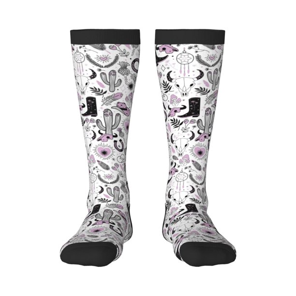 Balery Cowboy Calcetines novedosos Calcetines deportivos Calcetines hasta la rodilla Calcetines de algodón Calcetines originales y geniales