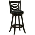 thumbnail image 4 of Cappuccino Swivel Bar Stools (2) - Color, Black Seat Cushion, Elegant And Dining 2 Height -colored, Comfy For, 4 of 6