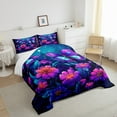 thumbnail image 4 of YST Ensemble de Literie Papillon Sauvage, Grand Lit, Floral Rose, 4 of 6