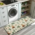 thumbnail image 3 of Beige Dinosaurs Volcanoes Pattern Kitchen Rug Mat,Kitchen Runner Rugs Non Skid Washable,Decorative Kitchen Floor Mats for Kitchen,Sink,Laundry,17"x47.2", 3 of 7