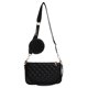 thumbnail image 3 of Bolsos de piel sintética de 2 piezas para mujer bandoleras femeninas Likrtyny de moda de Color sólido bolsos cruzados pequeños informales con monedero redondo, 3 of 9