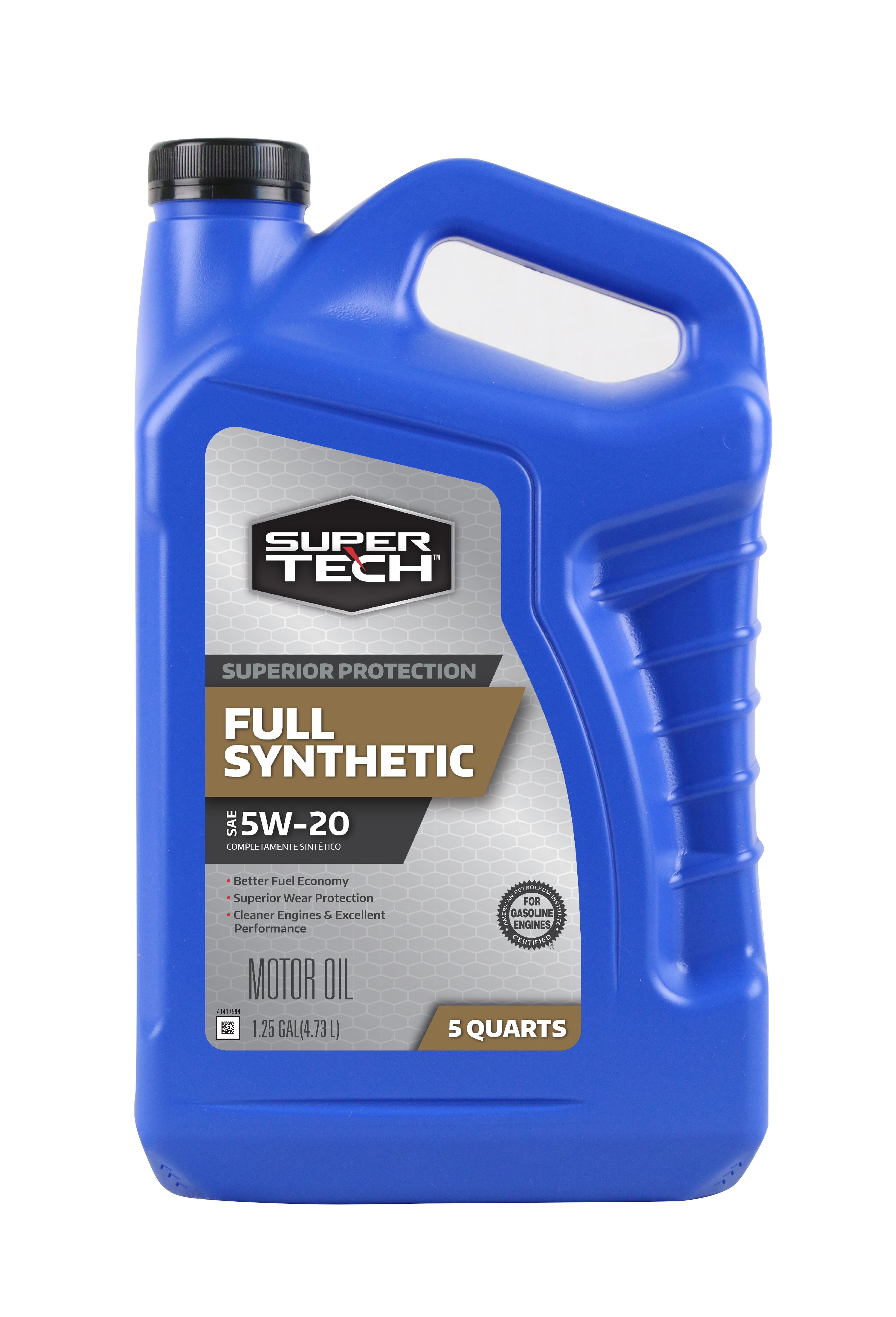  3 Pack Super Tech Full Synthetic Motor Oil 5W20 5 Qt Walmart