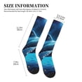 thumbnail image 2 of Lsque Colorful Ocean Whale Pattern Sport Compression Socks for Men & Women 15-20 mmHg Knee High Nurse Pregnant Running Medical and Travel Athletic, 2 of 6