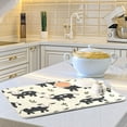 thumbnail image 6 of Kitchen Drying Mat 18x24In Drying Dish Mat Dish Drying Mats Kitchen Countertop Multi-Function Drain Drying Mat Kitchen Table Black Cow, 6 of 8