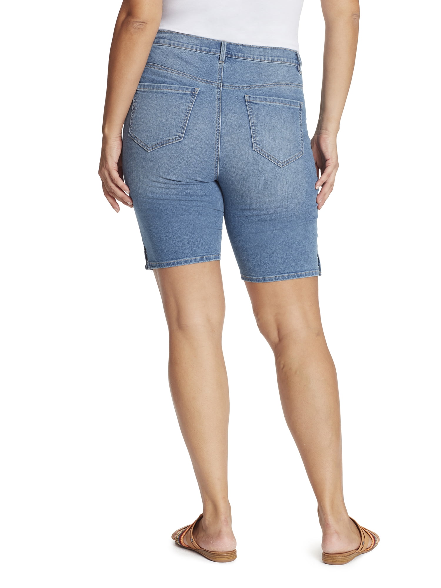 gloria vanderbilt amanda bermuda shorts plus size