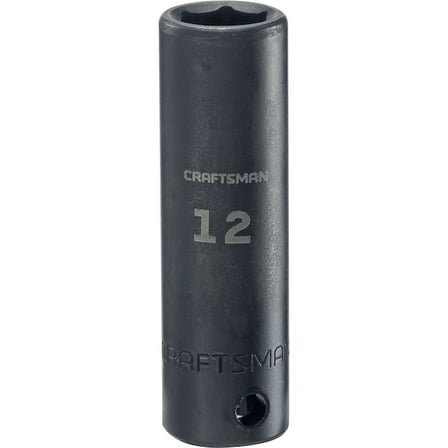 Craftsman Sockets, 3/8" Drive 12mm Metric Deep Imp CMMT15901