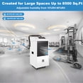 thumbnail image 5 of Accreate 185-Pint Commercial Dehumidifier with Pump for Large Spaces Up to 8500 Sq Ft - Perfect for Basements, Warehouses, Industrial Sites, Gyms, 5 of 7