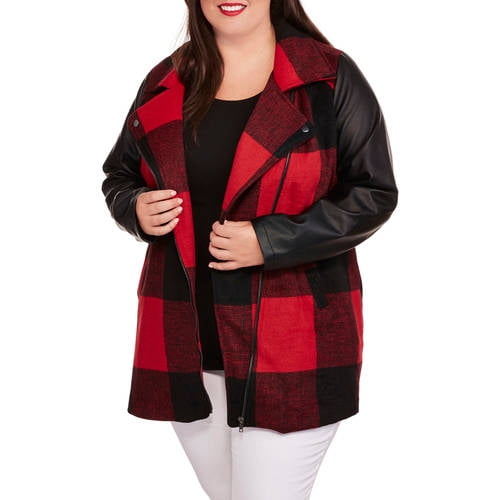 womens plus size buffalo plaid shirt