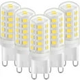 thumbnail image 1 of G9 LED 3W Blanco Cálido 3000K, Bombillas LED G9 350LM, Equivalente a Bombilla Halógena de 28W 40W, 5 Piezas, 1 of 5