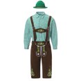 thumbnail image 6 of CHUMUD Men 3 Piece Sets Cotton Lederhosen Oktoberfest Outfit Costume for Halloween Beer Festival Parties, 6 of 9