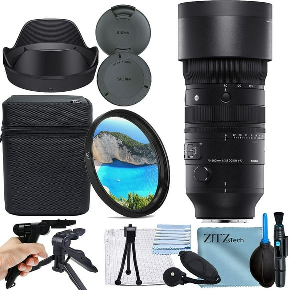Sigma 70-200mm f/2.8 DG DN OS Sports Lens For Sony E Mount Bundle + UV Filter + ZeeTech Accessory Bundle