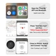 thumbnail image 5 of 4 Pack Air Tracker Bluetooth Item Tracker Tags, Item Locator Works for Apple Find My App (iOS Only), with Power Switch, IP68 Waterproof, 4 Protective Cases & 4 Extra Batteries, 5 of 10