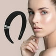 thumbnail image 2 of Unique Bargains 1 Pc Luxury High Cranium Pearl Headbands Black, 2 of 6