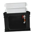 thumbnail image 3 of GROWTH TANK Turtle Tank Convenient Sturdy Tank Turtle Habitat for Small Pets Turtle black m, 3 of 9