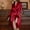 Red, variant on Women Robe Casual Feather Robe Dressing Gown Kimono Satin Sleeve Bathrobe Pink M