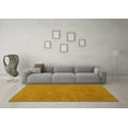 thumbnail image 3 of Ahgly Company Machine Washable Indoor Rectangle Abstract Yellow Contemporary Area Rugs, 5' x 8', 3 of 4