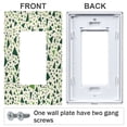 thumbnail image 3 of Yayeee Rocker Switch Wall Plate 1-Gang 4.6"x2.9" Home Decorative Outlet Cover, Green Triangles Pattern, 3 of 6