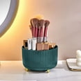 thumbnail image 3 of Cosmetic Makeup Brush Holder Organizer 360° Rotating Storage Solution with 5 Slots for Brushes Ideal for Bathroom Countertops and Vanity Display, 3 of 8